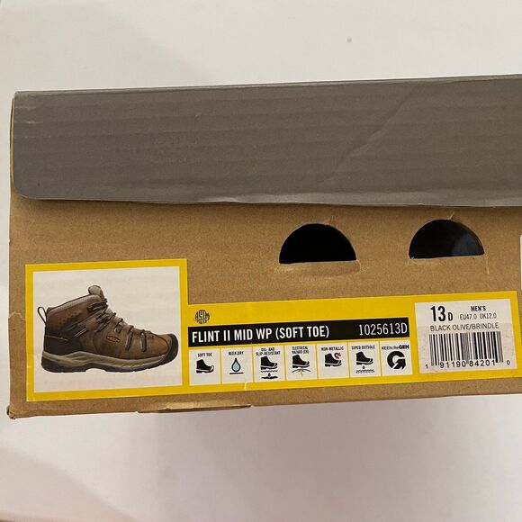 KEEN Utility Mid Flint II Waterproof Soft Toe Work Boots | Men’s 13 | NEW - Picture 10 of 10